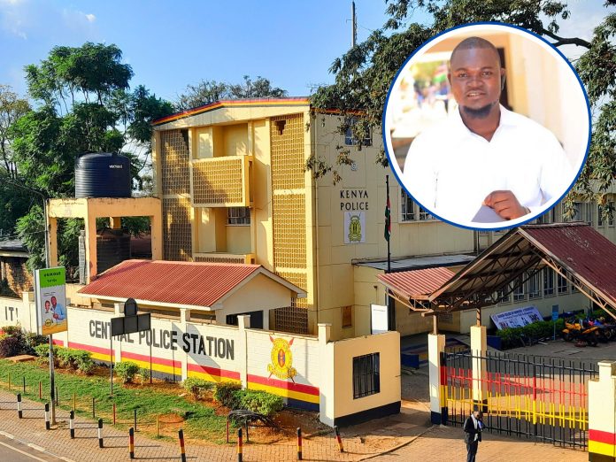 A photo collage of Nairobi Central Police Station and popular X influencer Albert Ojwang, June 8, 2025. hakifm.or.ke
